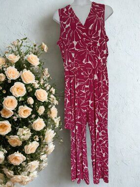 Pink and White Jumpsuit - NWT